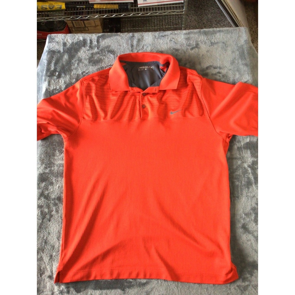 Nike Men's Bright Orange Polo Shirt